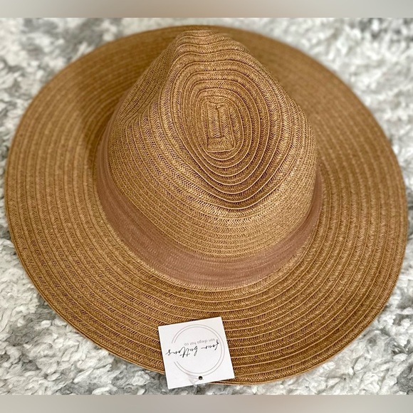 ‼️RARE‼️?Four Buttons??NWT?Organza Band Fedora in Tobacco